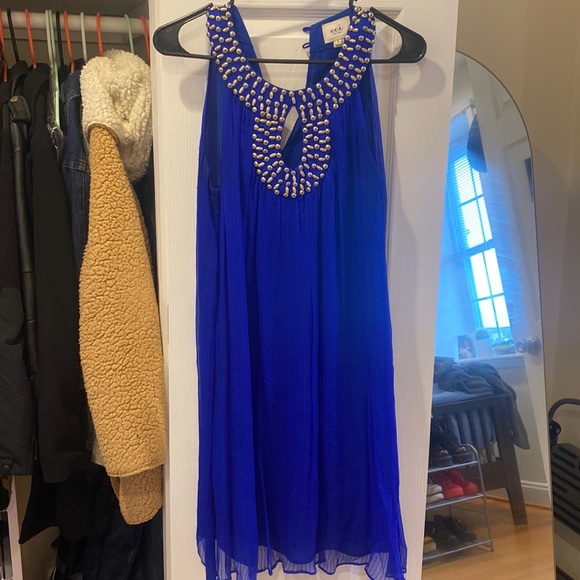 Nordstrom beautiful blue flowy dress - Picture 1 of 5